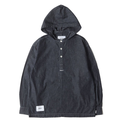 21SS フード付き プルオーバー シャンブレーシャツ(FALCONER / LS)