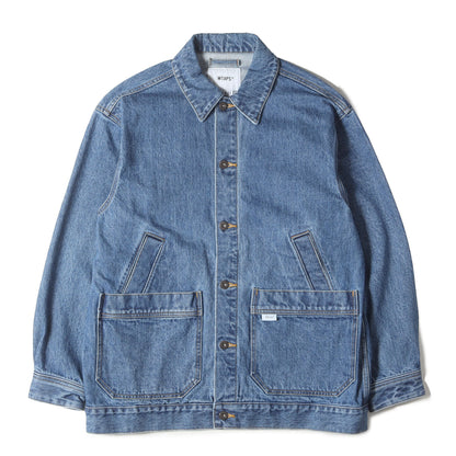 23AW ストーンバイオブリーチ加工 ワーク デニムジャケット(DADDY / JACKET / COTTON. DENIM)