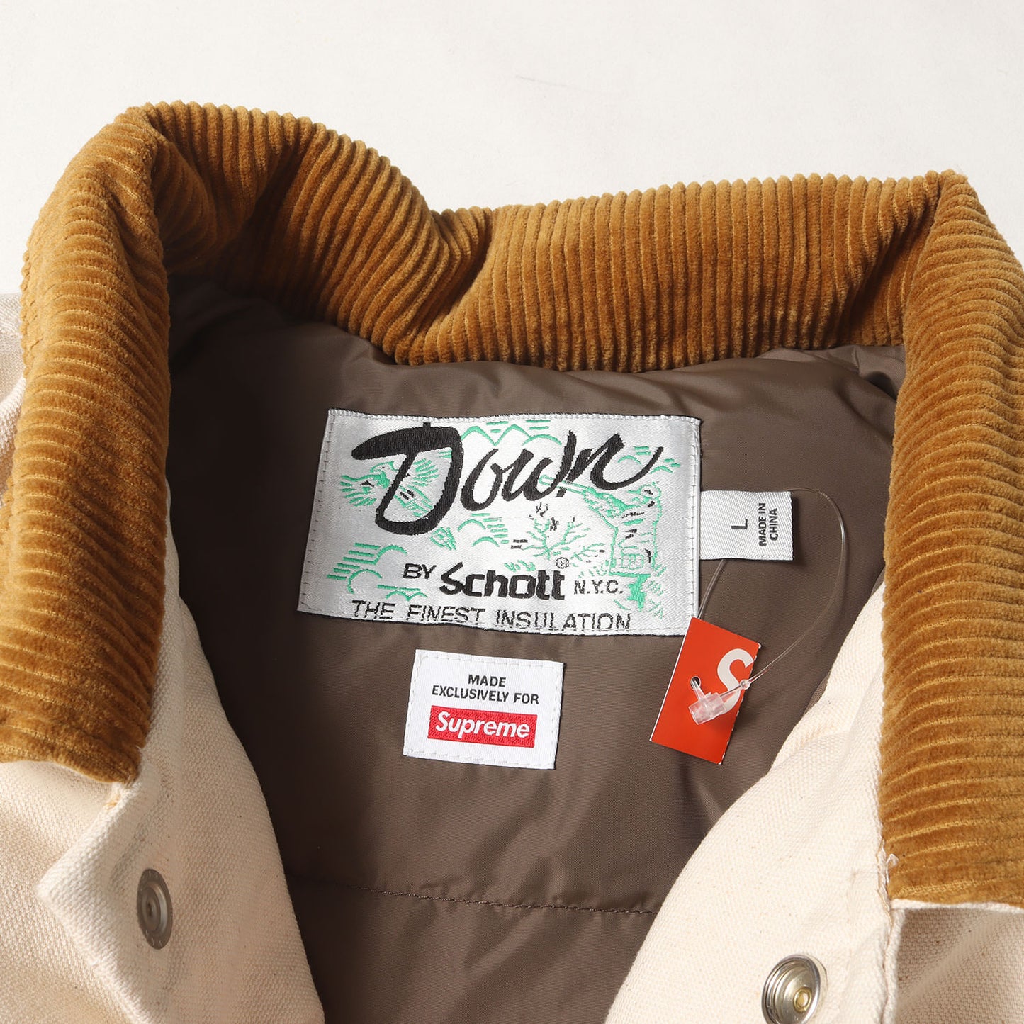 22AW ×Schott キャンバス ダウン トラッカージャケット(Canvas Down Trucker Jacket)