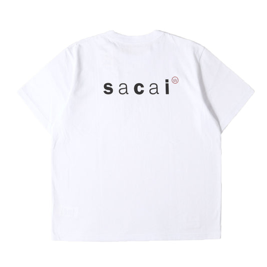 24AW ×Sacai バックロゴ ヘビー Tシャツ(Print T-Shirt / SS / COTTON. SACAI)