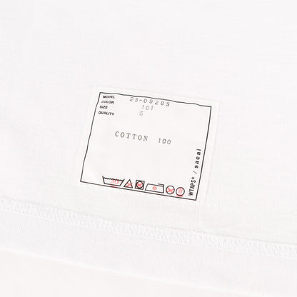 24AW ×Sacai バックロゴ ヘビー Tシャツ(Print T-Shirt / SS / COTTON. SACAI)