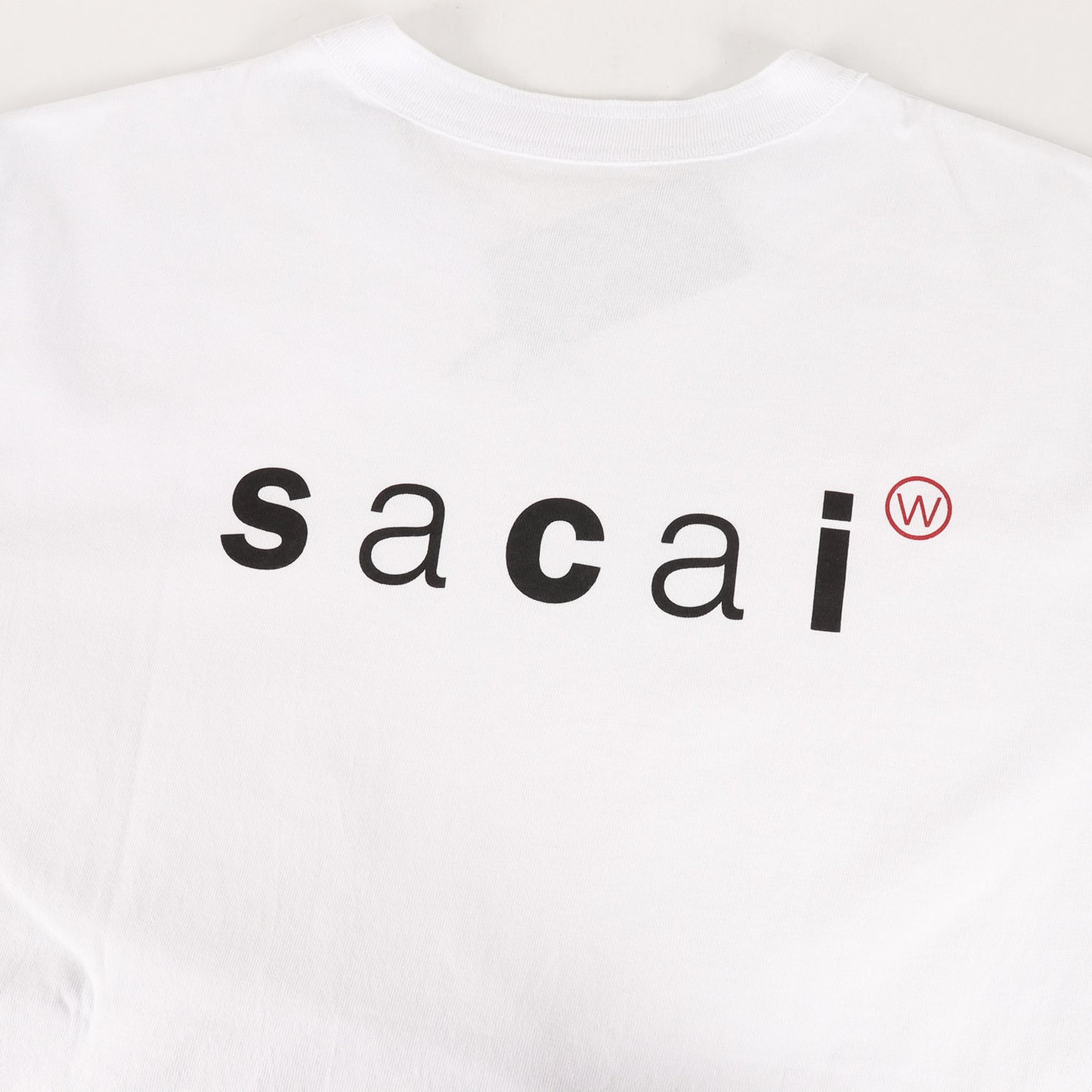 24AW ×Sacai バックロゴ ヘビー Tシャツ(Print T-Shirt / SS / COTTON. SACAI)