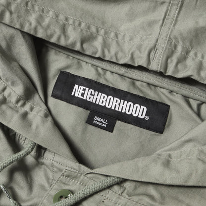 24AW フード付き ストレッチツイル シャツ(HOODED SHIRT LS)