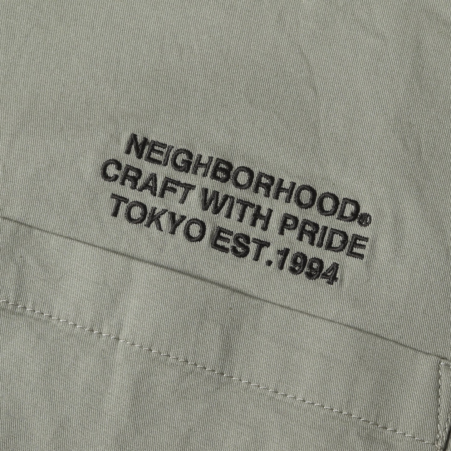 24AW フード付き ストレッチツイル シャツ(HOODED SHIRT LS)