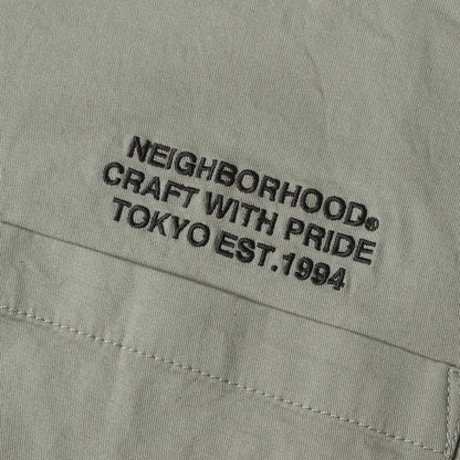 24AW フード付き ストレッチツイル シャツ(HOODED SHIRT LS)
