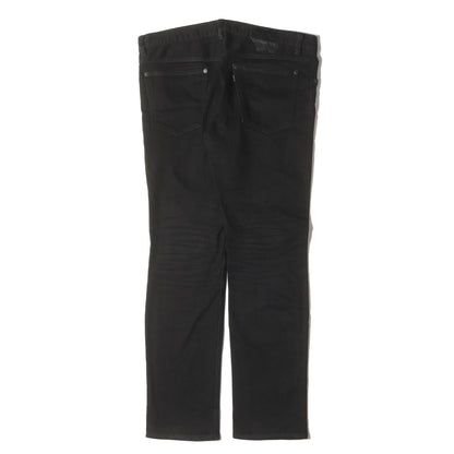 06AW NOIR期 ストレッチ スリム ブラックデニムパンツ