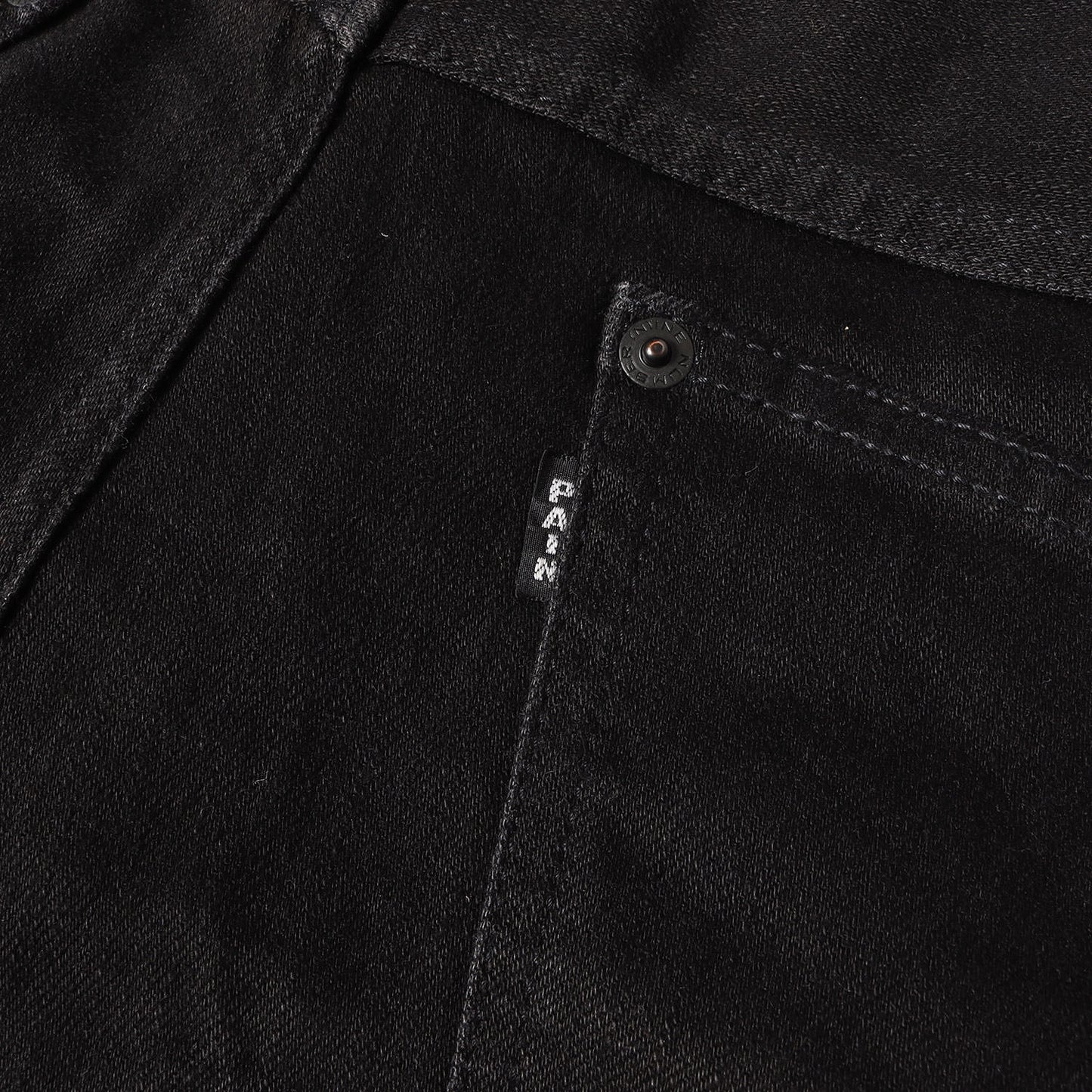 06AW NOIR期 ストレッチ スリム ブラックデニムパンツ