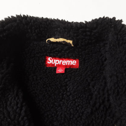 24AW ×Kindermann レオパード柄 モールスキン ボア カーコート(Uncut Corduroy Car Coat)