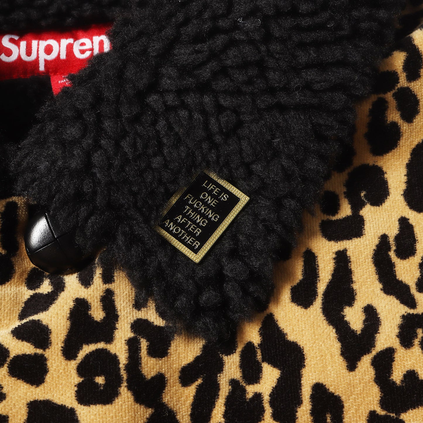 24AW ×Kindermann レオパード柄 モールスキン ボア カーコート(Uncut Corduroy Car Coat)