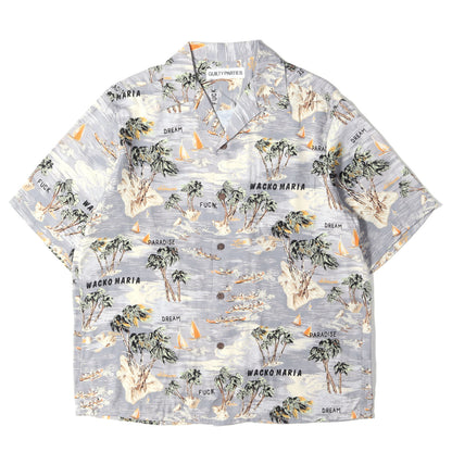 24SS トロピカル柄 レーヨン ハワイアンシャツ / アロハシャツ(HAWAIIAN SHIRT)