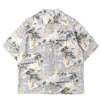 24SS トロピカル柄 レーヨン ハワイアンシャツ / アロハシャツ(HAWAIIAN SHIRT)