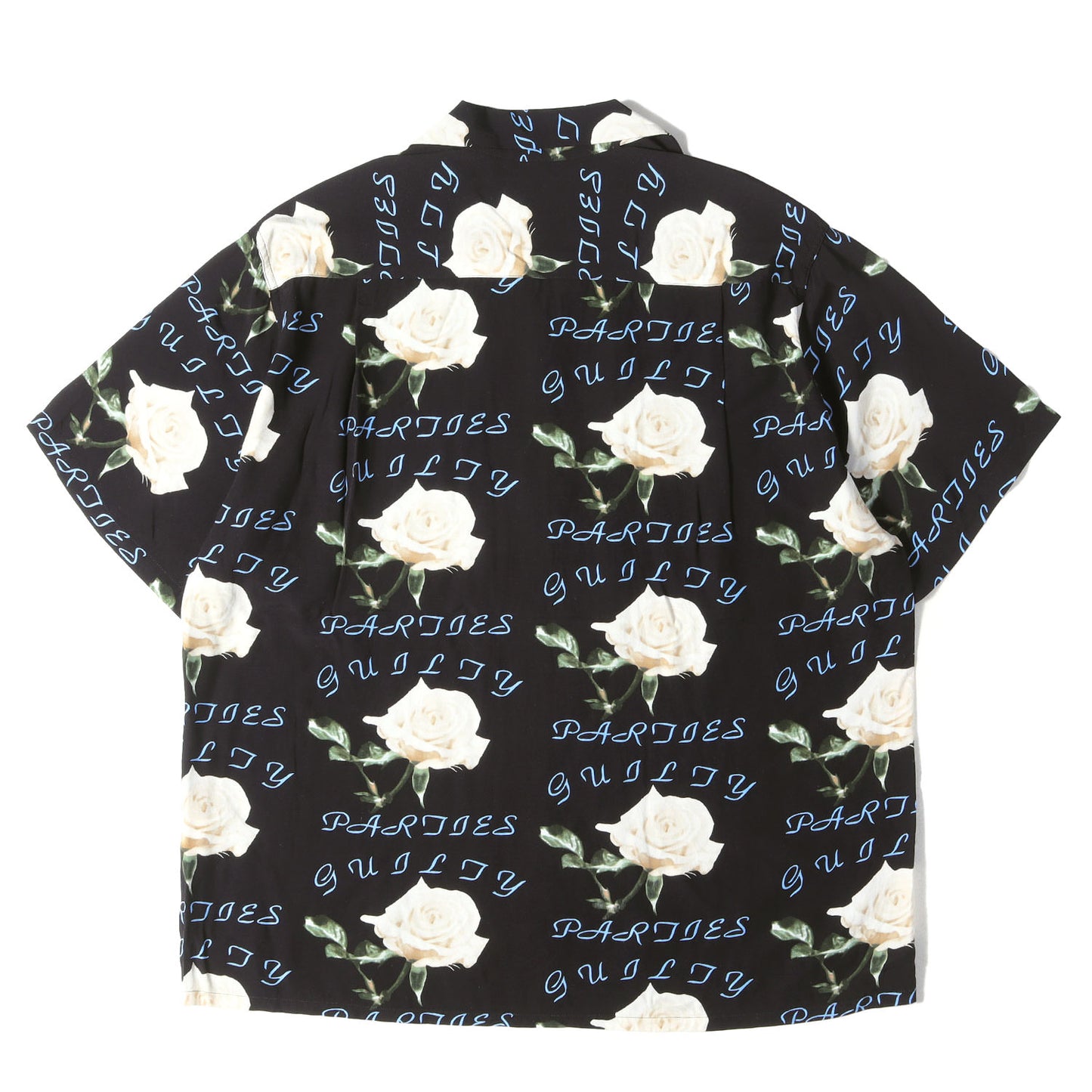 21SS ローズ柄 レーヨン ハワイアンシャツ / アロハシャツ(HAWAIIAN SHIRT S/S)