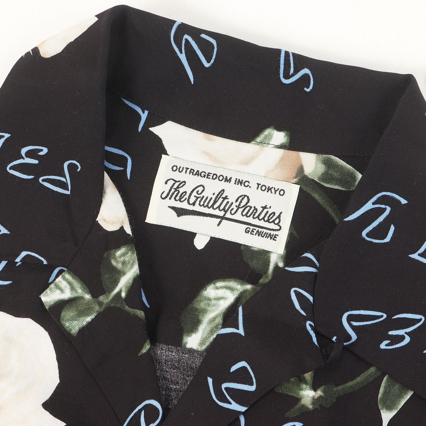 21SS ローズ柄 レーヨン ハワイアンシャツ / アロハシャツ(HAWAIIAN SHIRT S/S)