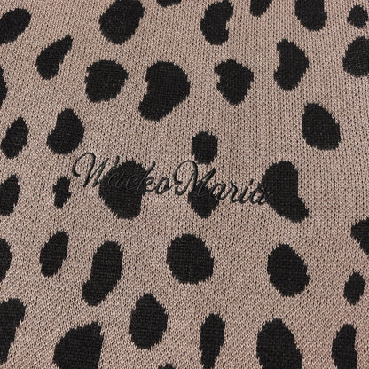 24SS レオパード柄 ジャガード ニット ポロシャツ(LEOPARD KNIT POLO SHIRT)