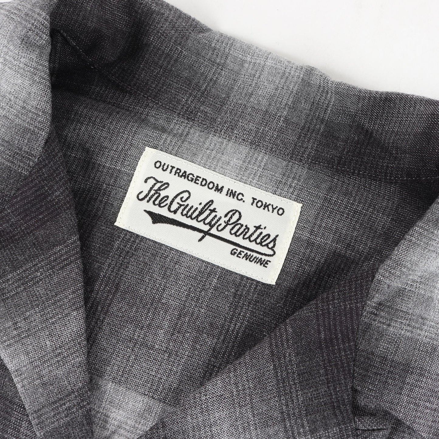 23AW オンブレチェック オープンカラー レーヨンシャツ(OMBRE CHECK OPEN COLLAR SHIRT L/S)
