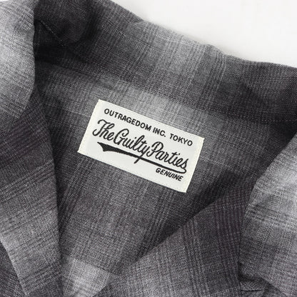 23AW オンブレチェック オープンカラー レーヨンシャツ(OMBRE CHECK OPEN COLLAR SHIRT L/S)
