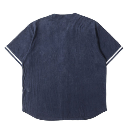 24SS ウルトラスウェード メッシュ ベースボールシャツ(Ultrasuede Mesh Baseball Jersey)