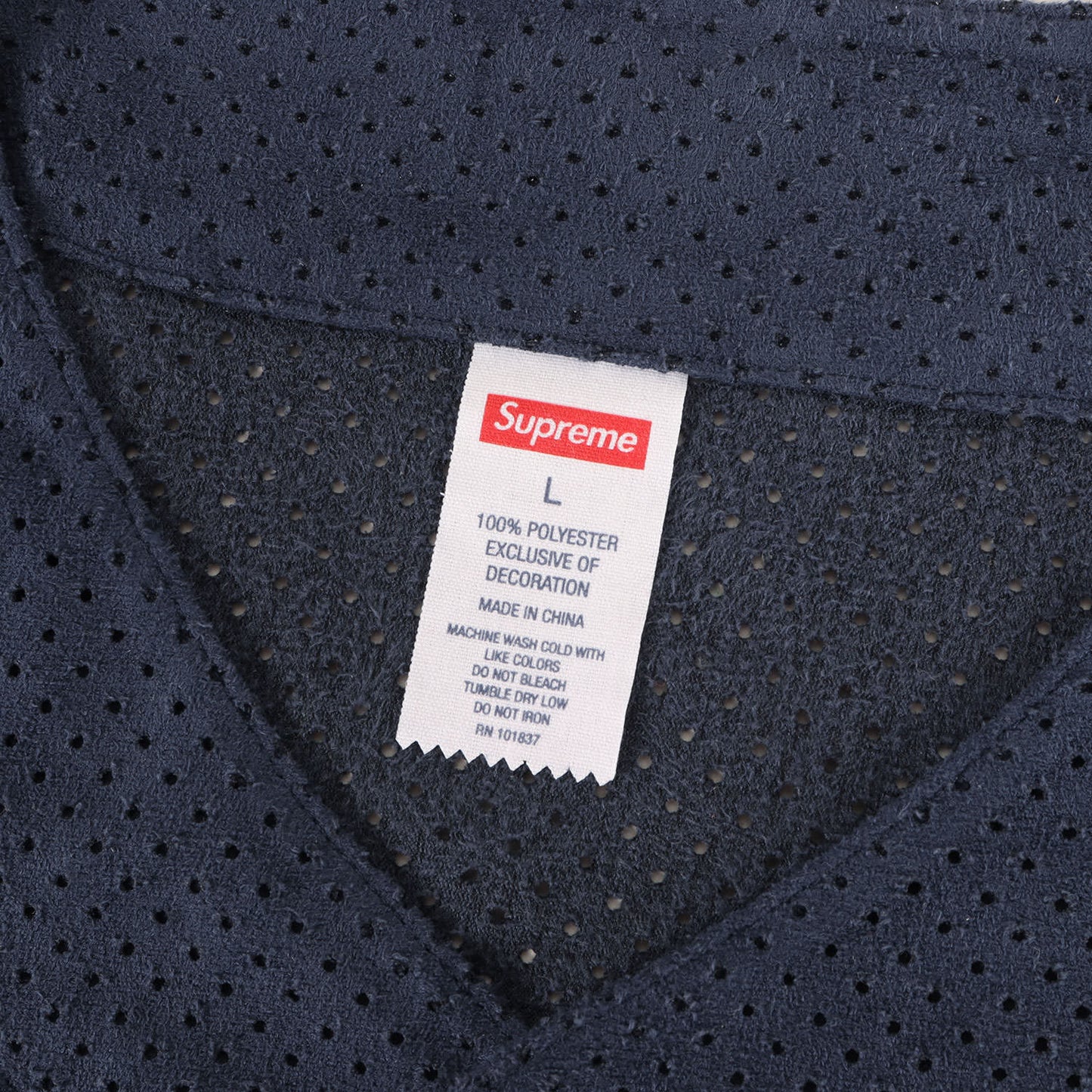 24SS ウルトラスウェード メッシュ ベースボールシャツ(Ultrasuede Mesh Baseball Jersey)