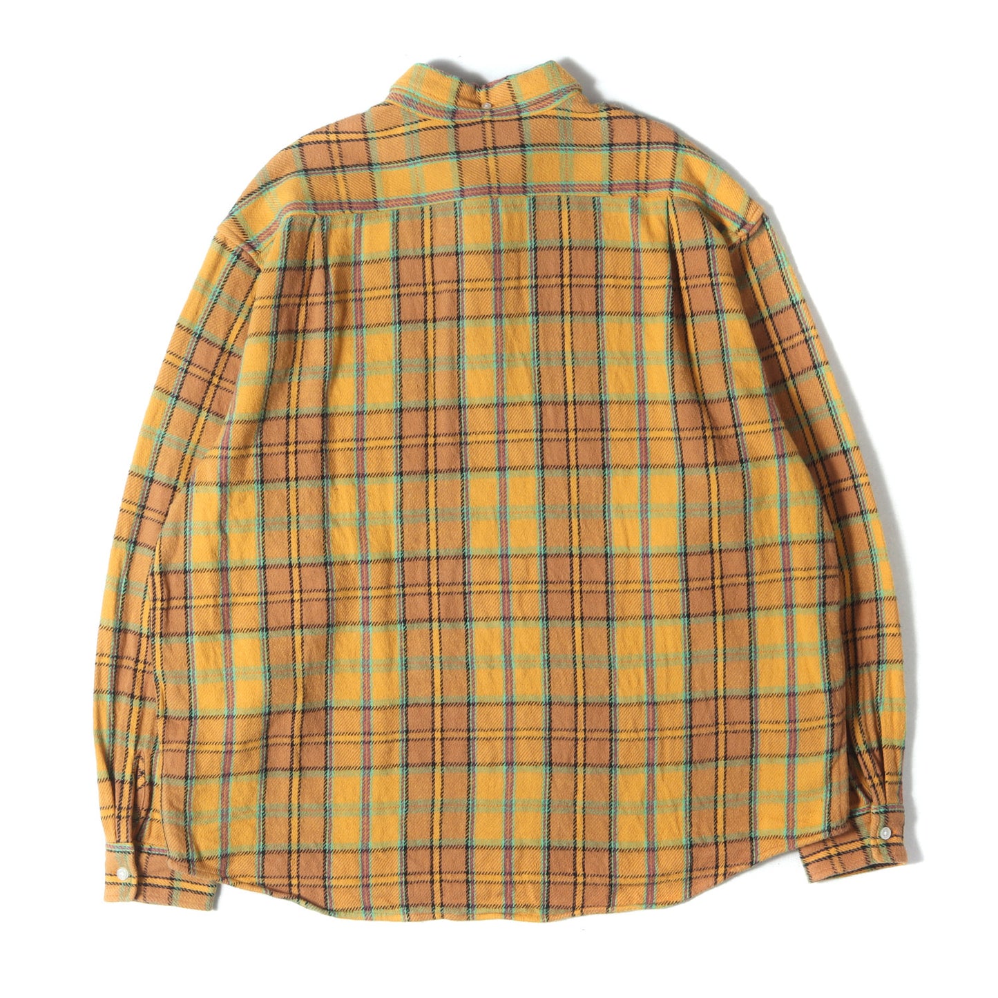 23SS タータンチェック プルオーバー ボタンダウン フランネルシャツ(Pullover Plaid Flannel Shirt)
