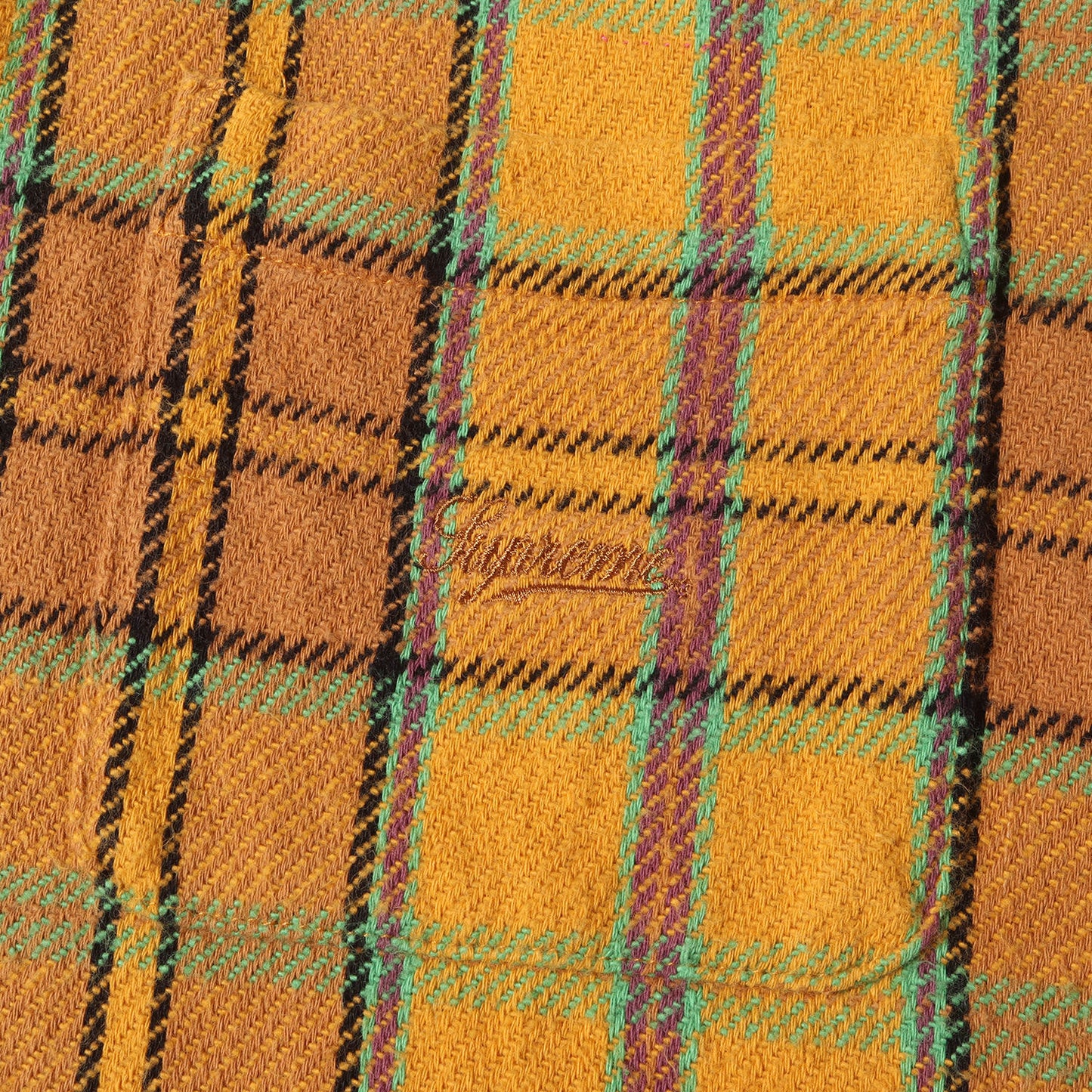 23SS タータンチェック プルオーバー ボタンダウン フランネルシャツ(Pullover Plaid Flannel Shirt)