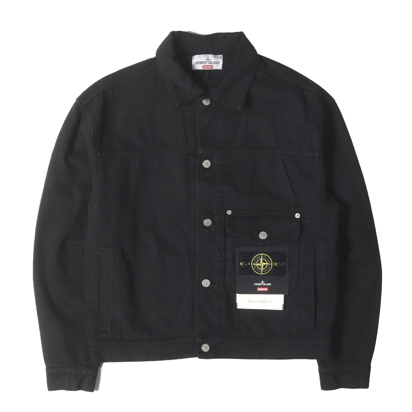23AW ×STONE ISLAND バックロゴ デニム トラッカージャケット(Denim Trucker Jacket)