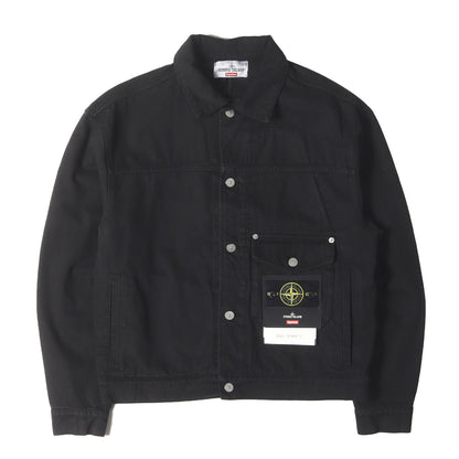 23AW ×STONE ISLAND バックロゴ デニム トラッカージャケット(Denim Trucker Jacket)