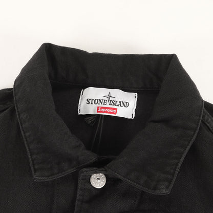 23AW ×STONE ISLAND バックロゴ デニム トラッカージャケット(Denim Trucker Jacket)