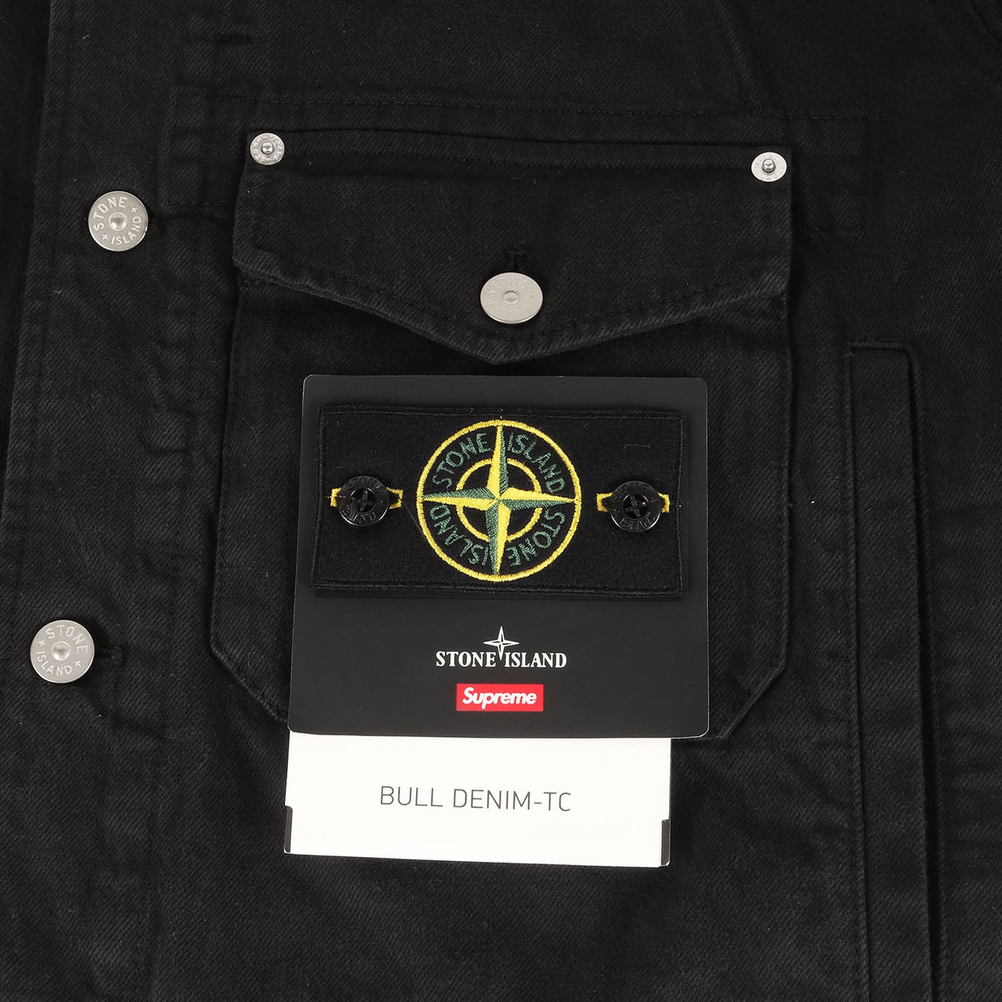 23AW ×STONE ISLAND バックロゴ デニム トラッカージャケット(Denim Trucker Jacket)