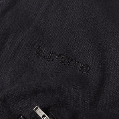 24AW 襟レザー 裏地キルティング ワーク ジャケット(Leather Collar Utility Jacket)