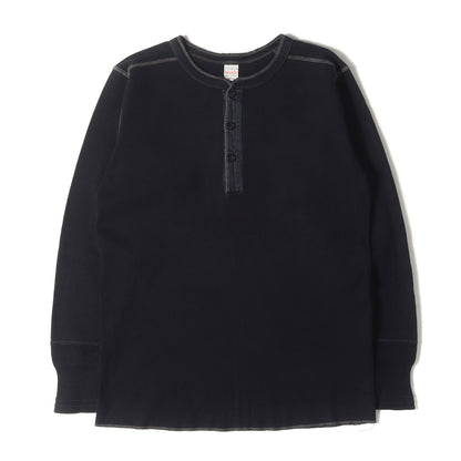 ヘンリーネック 無地 ロングスリーブ Tシャツ