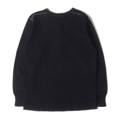 ヘンリーネック 無地 ロングスリーブ Tシャツ