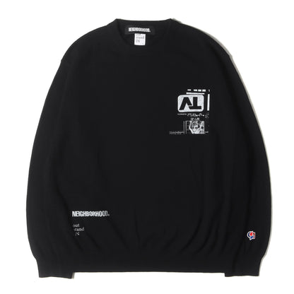 25AW ×out stand IN グラフィック ニット セーター(CREWNECK SWEATER)