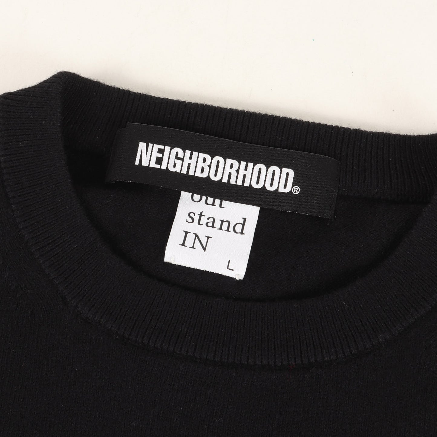 25AW ×out stand IN グラフィック ニット セーター(CREWNECK SWEATER)