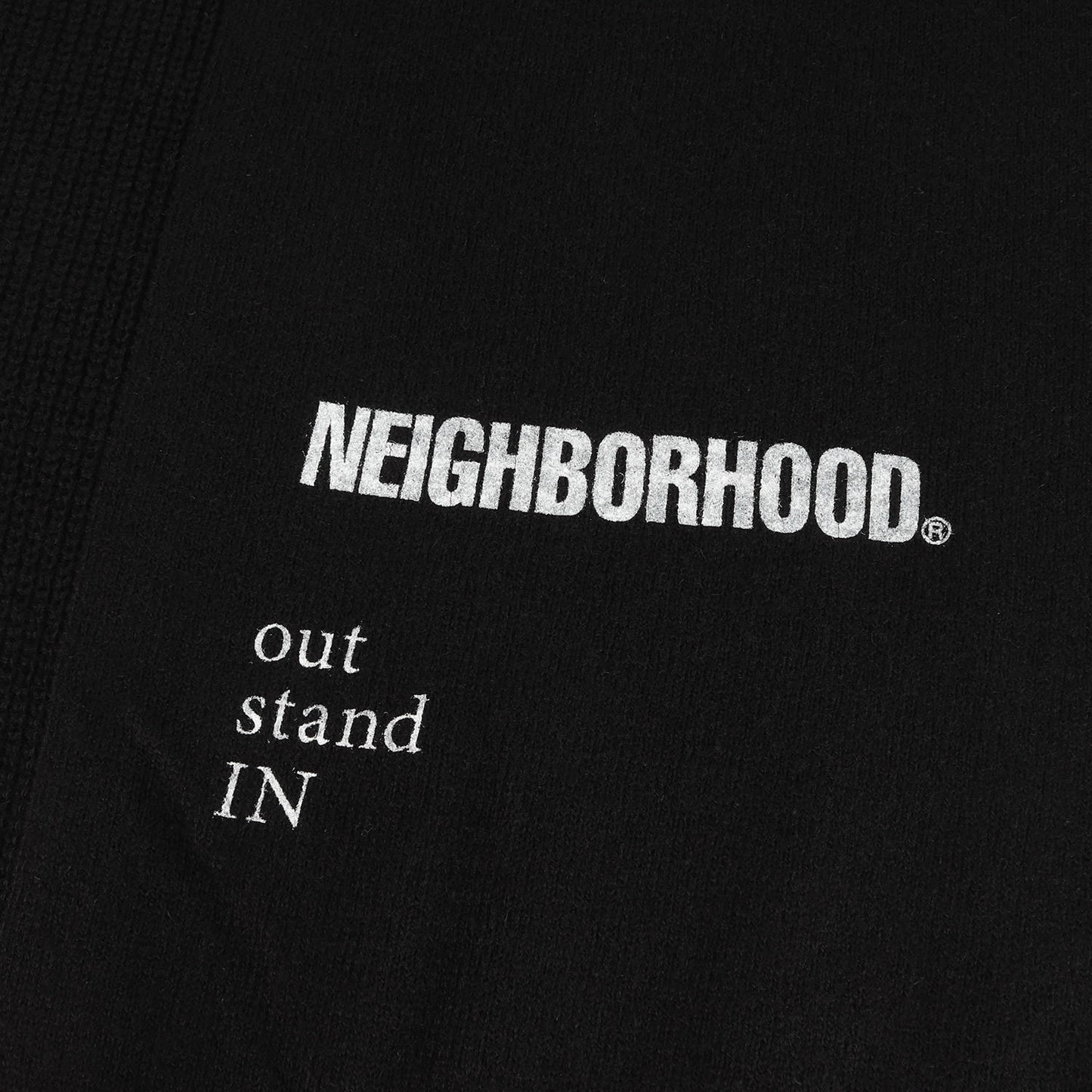 25AW ×out stand IN グラフィック ニット セーター(CREWNECK SWEATER)