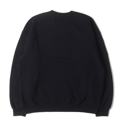 24SS ブランドロゴ刺繍 クルーネック スウェット(PLAIN SWEAT SHIRT LS)