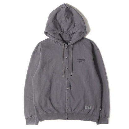 25AW ×agnes b. スナップボタン スウェットパーカー(SWEAT SNAP HOODIE LS)