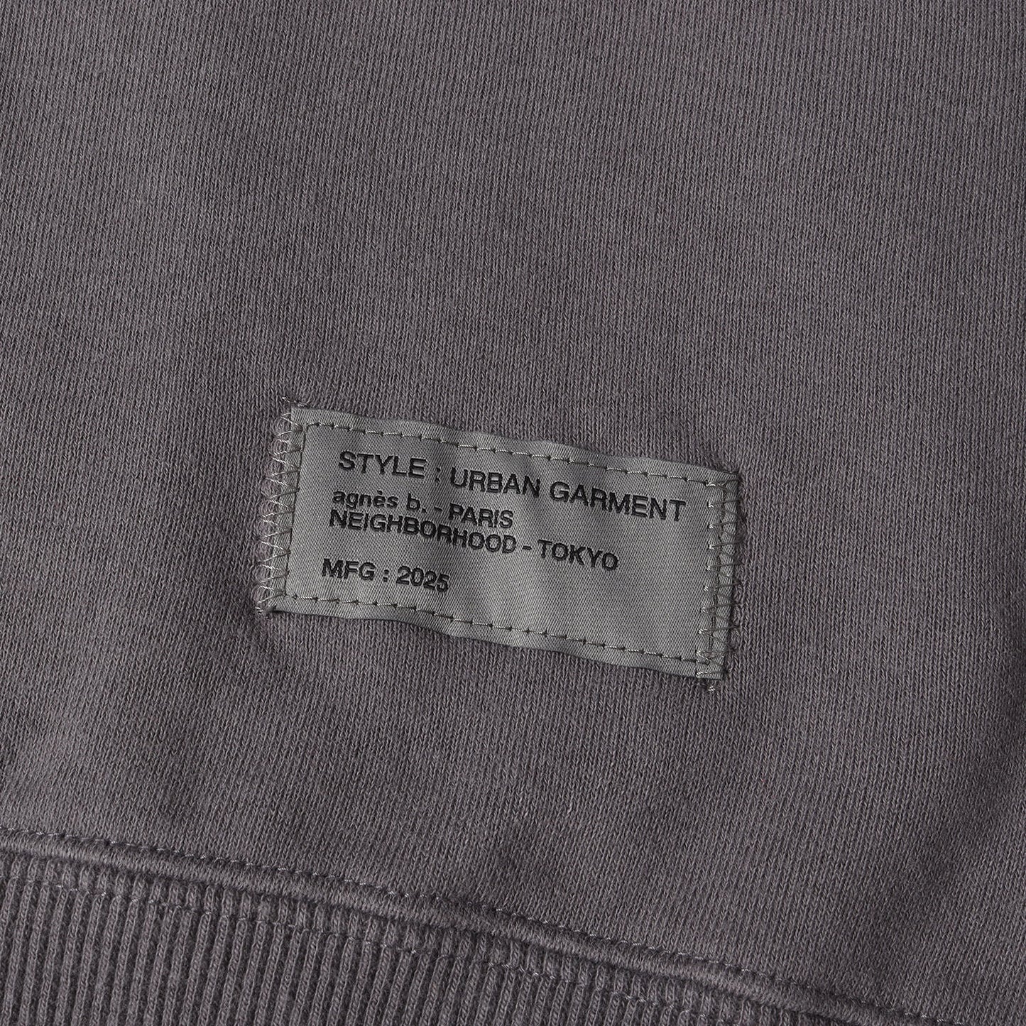 25AW ×agnes b. スナップボタン スウェットパーカー(SWEAT SNAP HOODIE LS)
