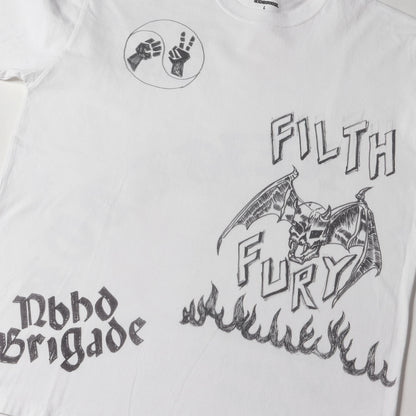 23AW 落書きグラフィック ロングスリーブ Tシャツ(NH . TEE LS-17)