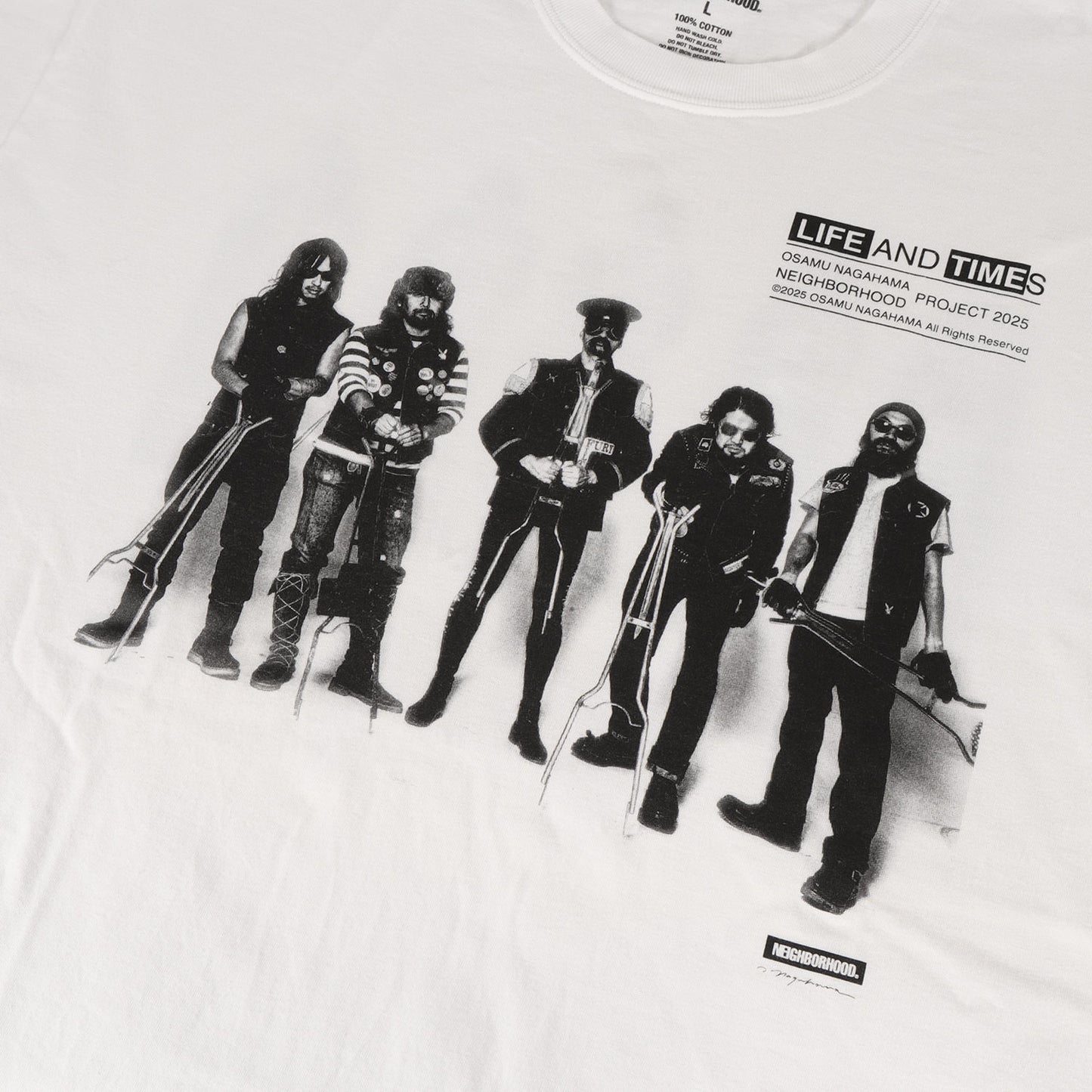 25SS ×長濱治 フォト グラフィック Tシャツ