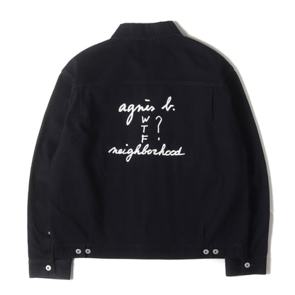 25AW ×agnes b. バックロゴ 2ndタイプ デニムジャケット(TYPE-2 JACKET)