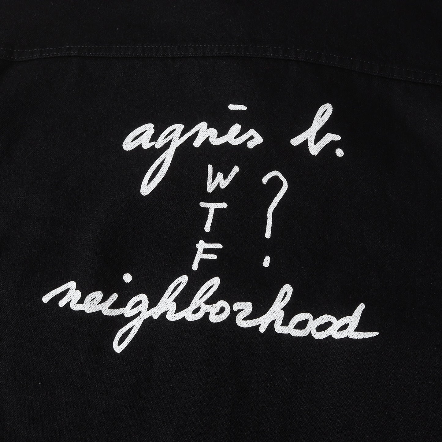 25AW ×agnes b. バックロゴ 2ndタイプ デニムジャケット(TYPE-2 JACKET)