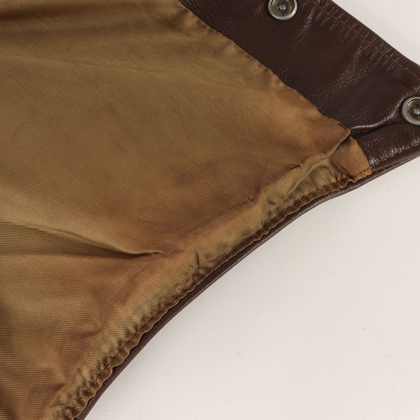 70s デザインボタン カウレザー トラッカージャケット / USA製 Leathercraft Process of America