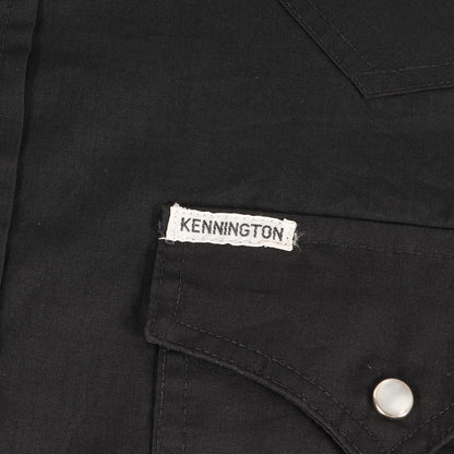 70s 無地 ウエスタン ボタンシャツ KENNINGTON
