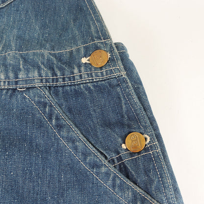 [希少 ハウスタグ] 40s JELT DENIM ロングL デニム オーバーオール