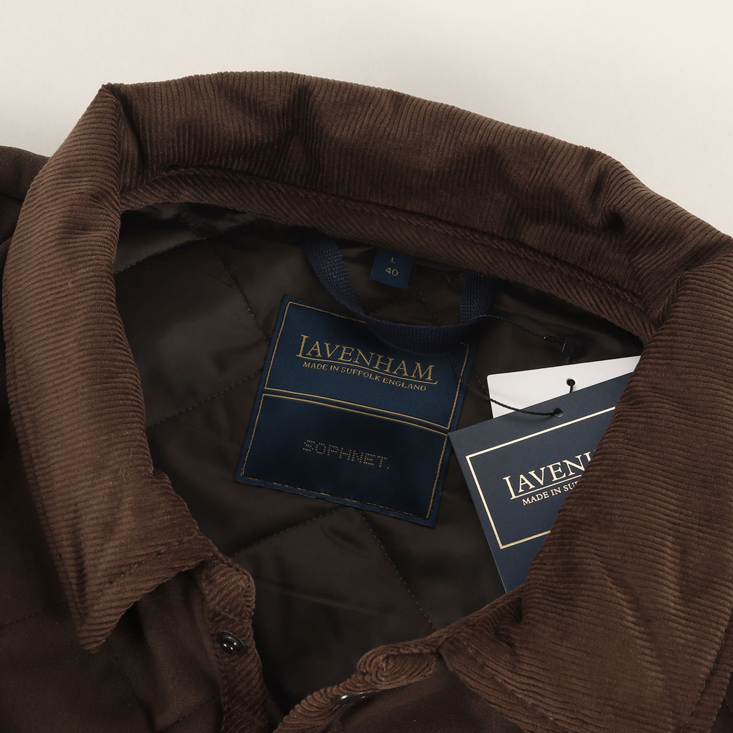 25AW 26周年記念 ×LAVENHAM フェイクスウェード オーバーサイズ キルティングジャケット(OVERSIZED DENHAM)