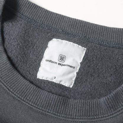 20AW 袖チェック切替し ワイド スウェット(SLEEVE PANELED WIDE CREWNECK SWEAT)