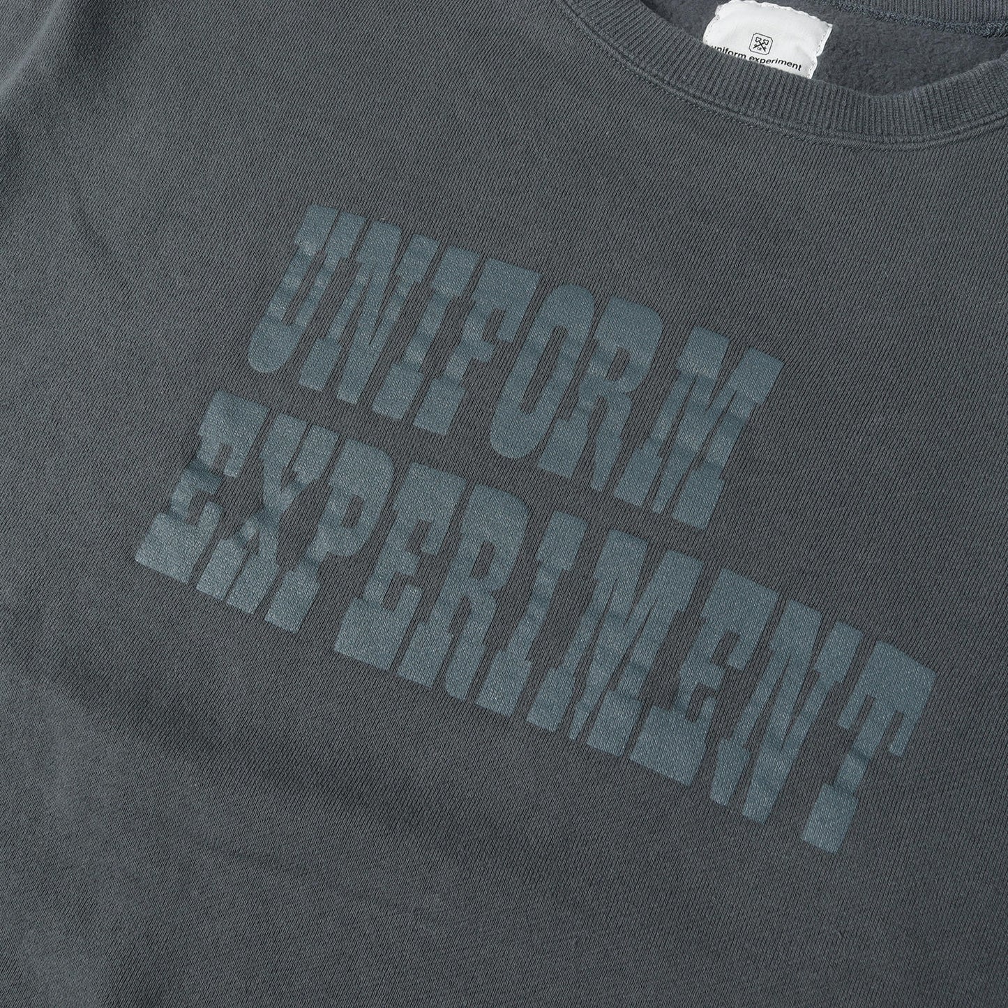 20AW 袖チェック切替し ワイド スウェット(SLEEVE PANELED WIDE CREWNECK SWEAT)