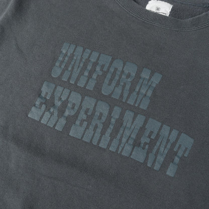 20AW 袖チェック切替し ワイド スウェット(SLEEVE PANELED WIDE CREWNECK SWEAT)