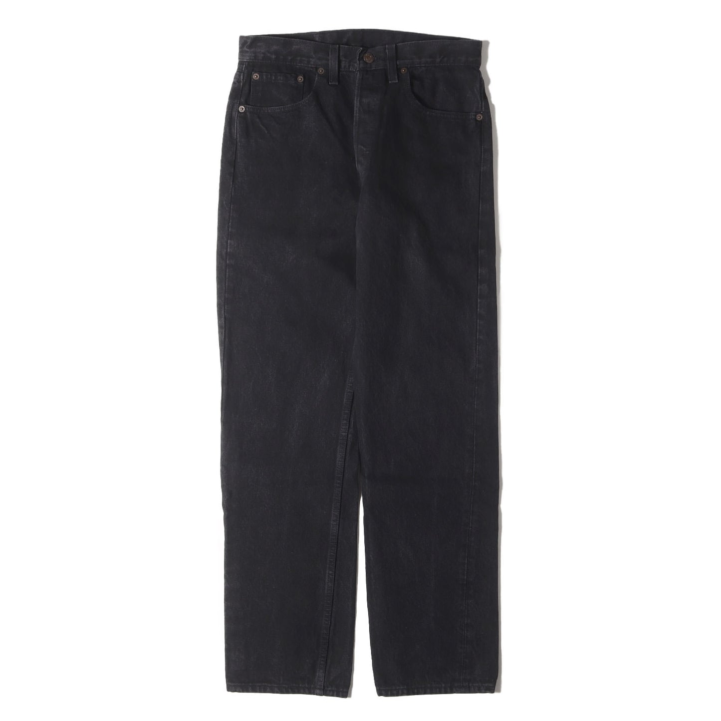 [濃黒 グッドコンディション] 90s 501 後染め ブラック デニムパンツ / USA製 501-0660