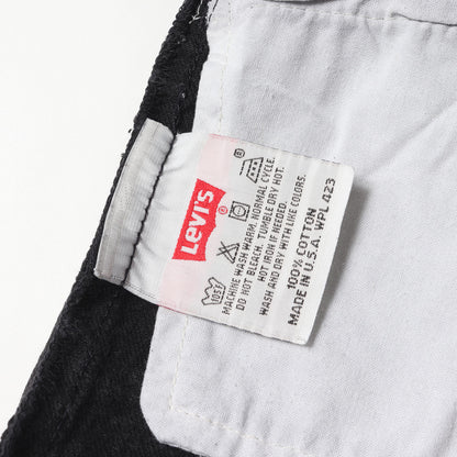 [濃黒 グッドコンディション] 90s 501 後染め ブラック デニムパンツ / USA製 501-0660